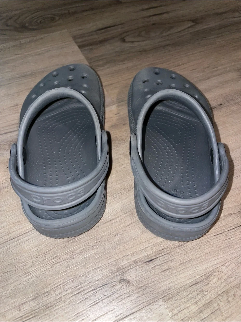 CROCS Kids Gray Slip-On Clog Sandals SIZE c9